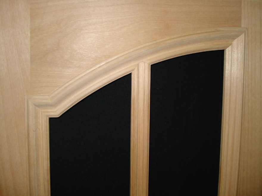 Detail of Arch Applied Molding French Lights