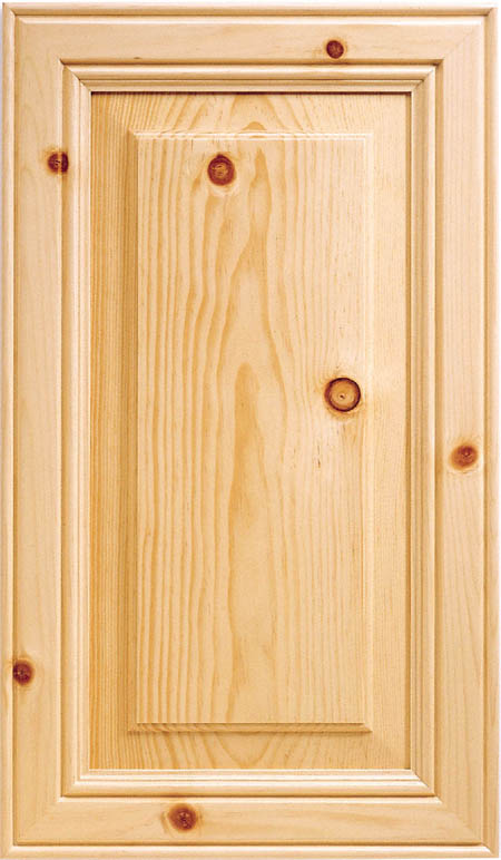 Malibu R-Panel Knotty Pine shown w/ optional Rosewood Edge